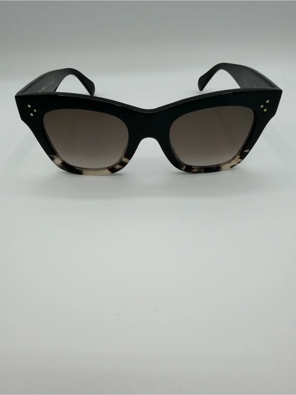 Celine Black Ombré oversized Cat-Eye Sunglasses